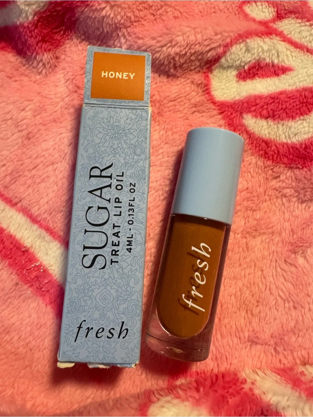 fresh Sugar Treat Lip Oil in Honey - Hydrating Brown Lip Oil New In Box